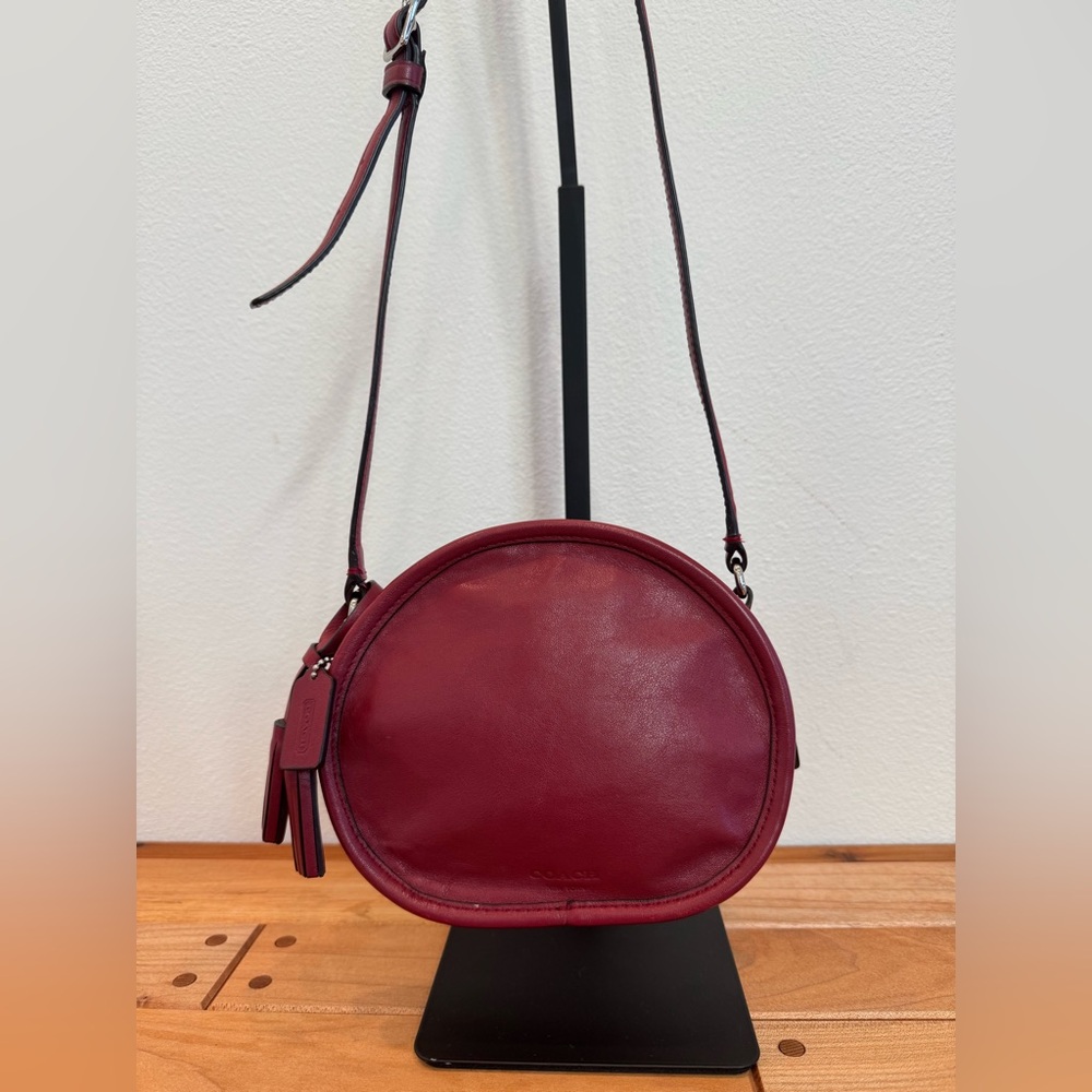 Coach Vintage Legacy Dark Red Canteen Crossbody Bag